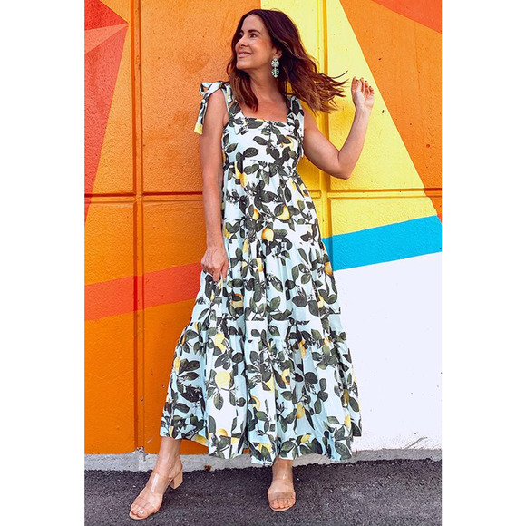 Chicwish Lemon Print Maxi Dress - Picture 3 of 10